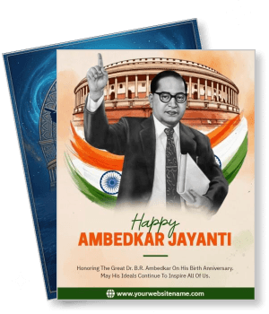 happy ambedkar jayanti celebration banner honoring dr br ambedkar anniversary template