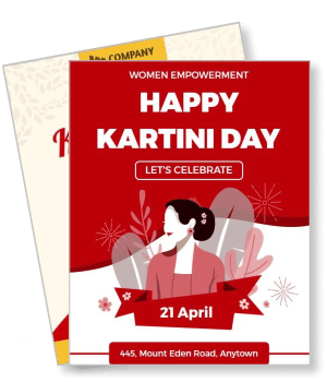 happy kartini day women empowerment celebration template