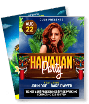 hawaiian themed party august 22 event details tropical background template