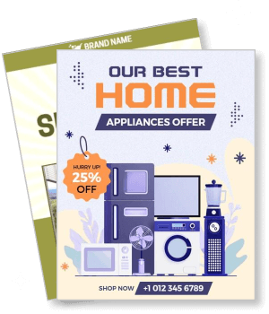 home appliances sale discount offer promotion template