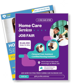 home care services job fair anchorage certification event template