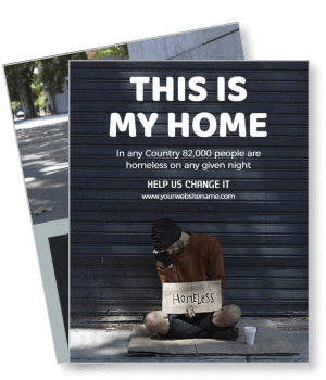 homeless awareness social change call to action template