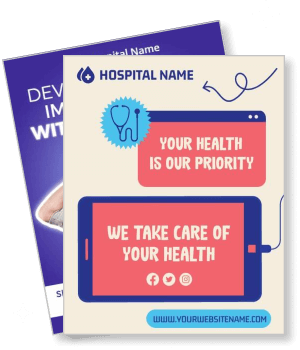 hospital healthcare priority advertisement template