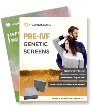 hospital pre ivf genetic screens fertility promotional banner template