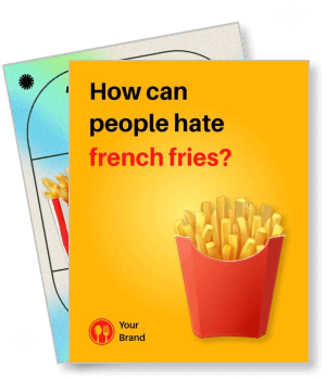 how can people hate french fries your brand advertisement template