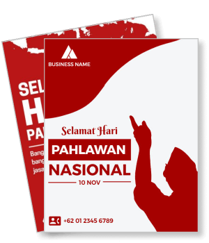 indonesia national heroes day design template