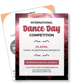 international dance day competition april event template