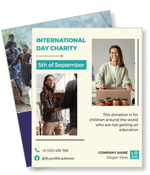 international day charity event september 5th donation awareness template