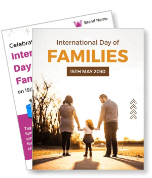 international day of families celebration 15th may 2030 family outdoors template