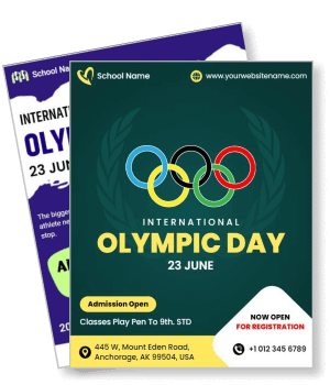 international olympic day event school admission open template