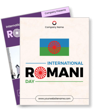 international romani day celebration design template