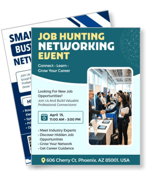 networking-poster-templates-customizable-printable
