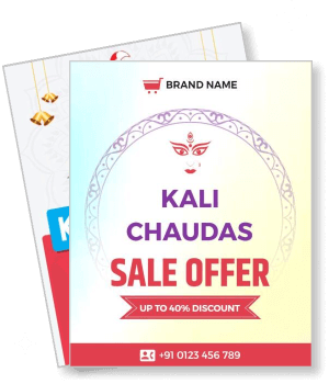 kali chaudas sale offer festival discount design template