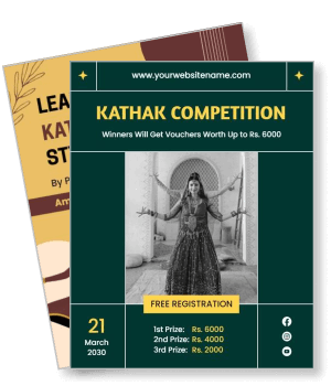kathak dance competition free registration to win vouchers event details template