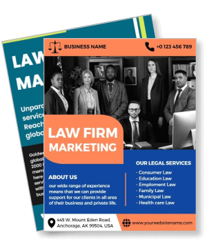 law firm marketing legal services promotion template