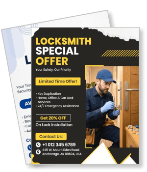 locksmith special offer promotion key duplication lock installation services template