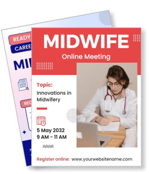 midwife online meeting innovations in midwifery event design template