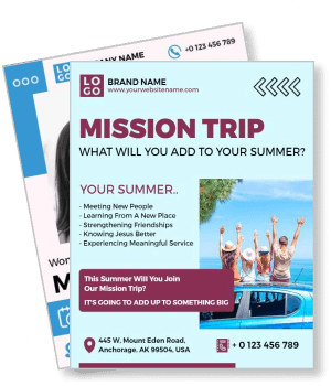 mission trip summer design template
