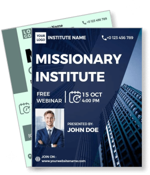 missionary institute free webinar event template