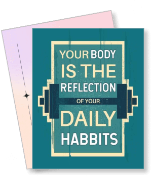 motivational fitness daily habits reflection template