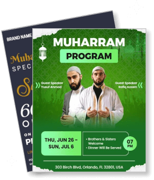 muharram program with guest speakers event information template