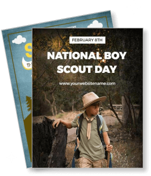 national boy scout day february 8th event template