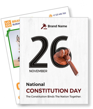 national constitution day november 26 with gavel brand name template
