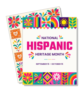 national hispanic heritage month colorful design celebration poster template