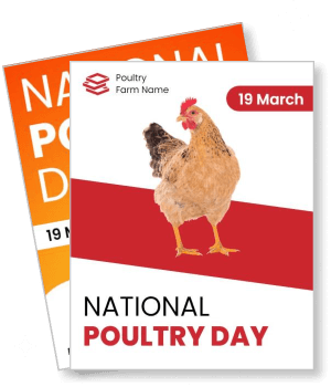 national poultry day march 19 with chicken poultry farm event template