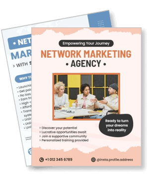network marketing agency promotional design template