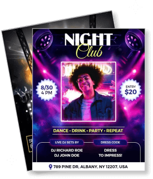 nightclub party dj event live music template