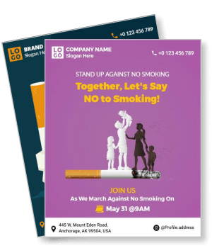no smoking awareness anti smoking campaign event details template