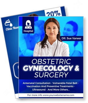 obstetric gynecology surgery poster clinic hospital doctor consultation template