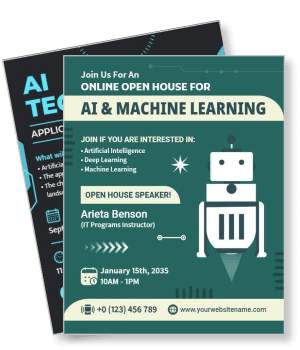 online open house ai machine learning event template