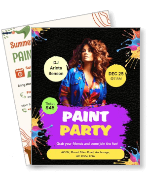 paint party event with dj arieta benson dec 25 at 11am anchorage template