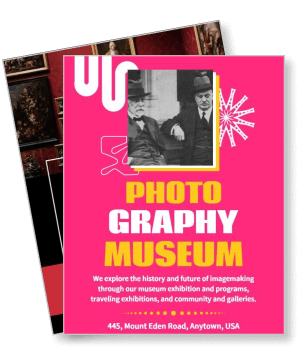 photography museum history exhibition programs art gallery template