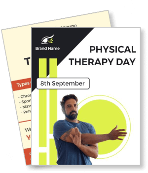 physical therapy day september event awareness healthcare template