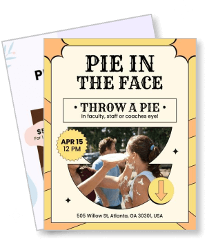 pie in the face event throw a pie april atlanta usa template