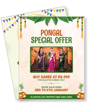 pongal special offer buy saree discount with dates and location template