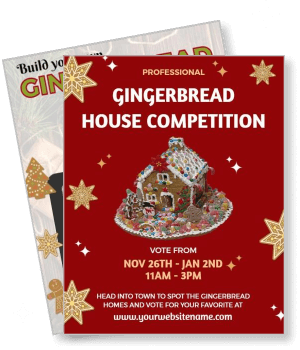 professional gingerbread house competition template