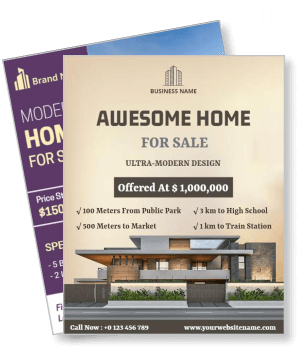 real estate modern home for sale template ultra modern design advertisement