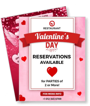 restaurant valentines day reservations available for parties of two template
