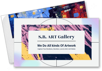 sb art gallery promotional artwork display template