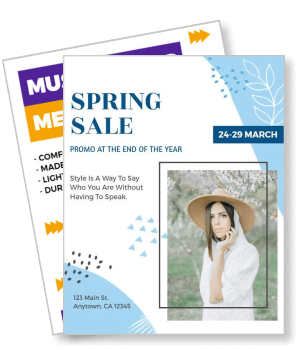 spring sale promo fashion event template