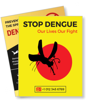 stop dengue awareness prevention campaign public health safety template