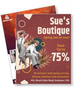 sues boutique spring sale promotion discount womens fashion accessories template