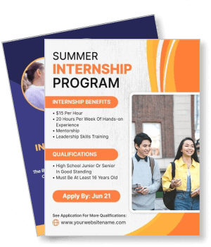 summer internship program benefits qualifications student opportunities template