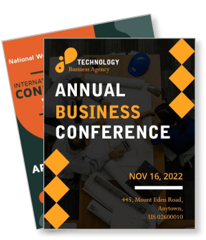 technology business agency annual business conference flyer nov 16 2022 template