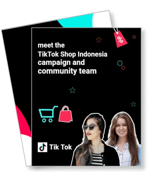 tiktok shop indonesia campaign community team promotion template