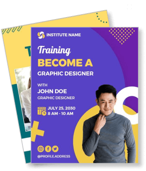training graphic design course july 25 2030 template